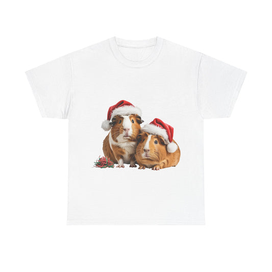 Christmas Guinea Pigs T-Shirt – Holiday Pet Lover Tee, Festive Small Animal Shirt, Cute Guinea Pig Xmas Gift, Adorable Pet Apparel, Holiday Rodent Shirt for Guinea Pig Lovers