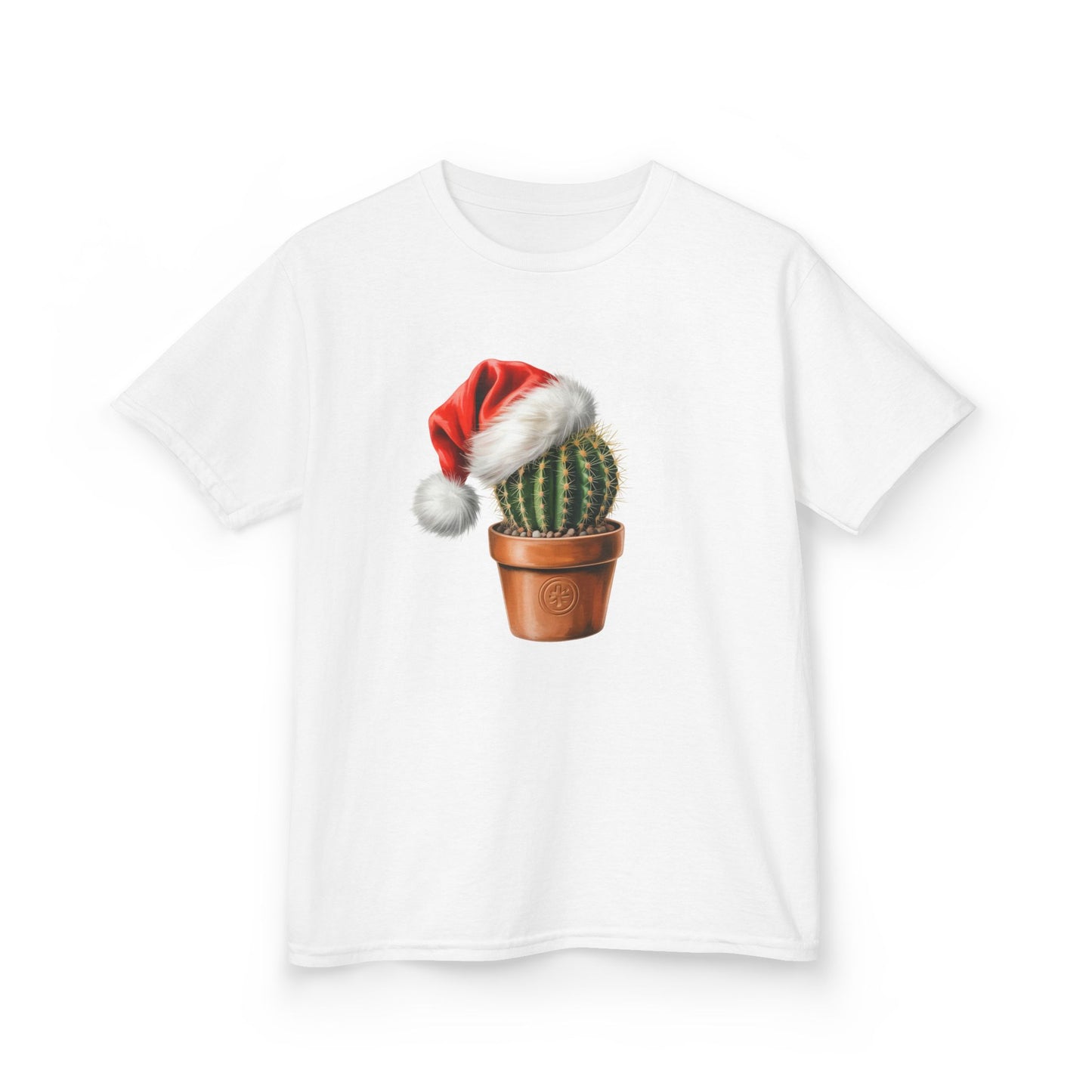 Kids Cactus ChristmasT-Shirt, Festive Cactus Kids Christmas Tee, Cute plant Lover Shirt, Holiday Apparel, Great Gift for Cactus Owners