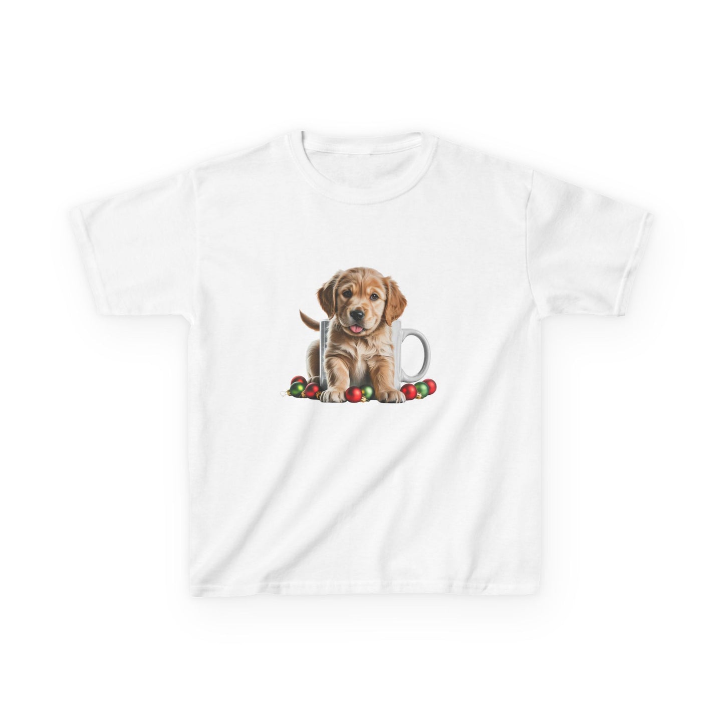 Kids Christmas Dog T-Shirt, Festive Dog Kids Christmas Tee, Cute Pet Lover Shirt, Holiday Apparel, Great Gift for Dog Owners