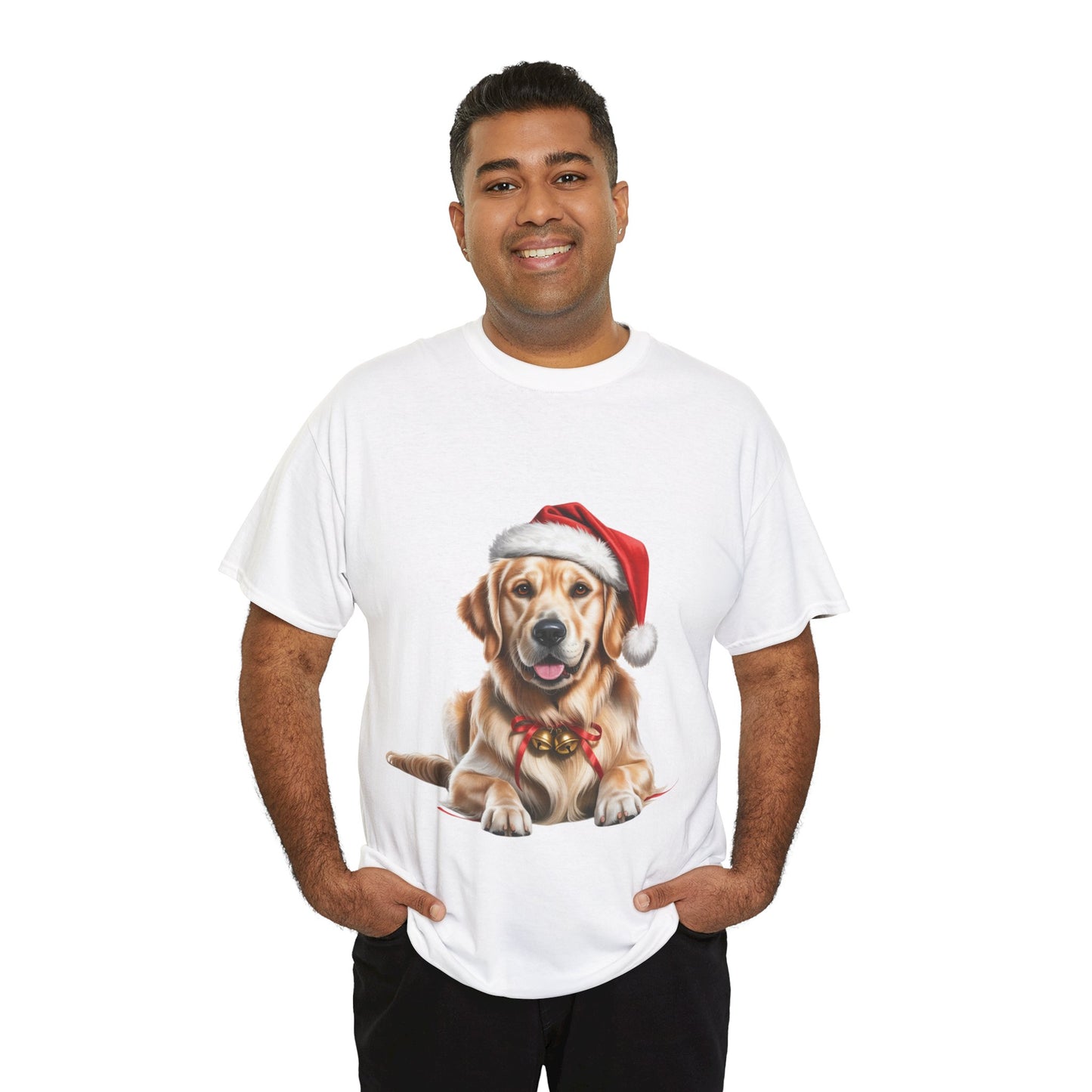 Golden Retriever T-Shirt, Festive Golden Retriever Dog Christmas Tee, Cute Pet Lover Shirt, Holiday Apparel, Great Gift for Dog Owners