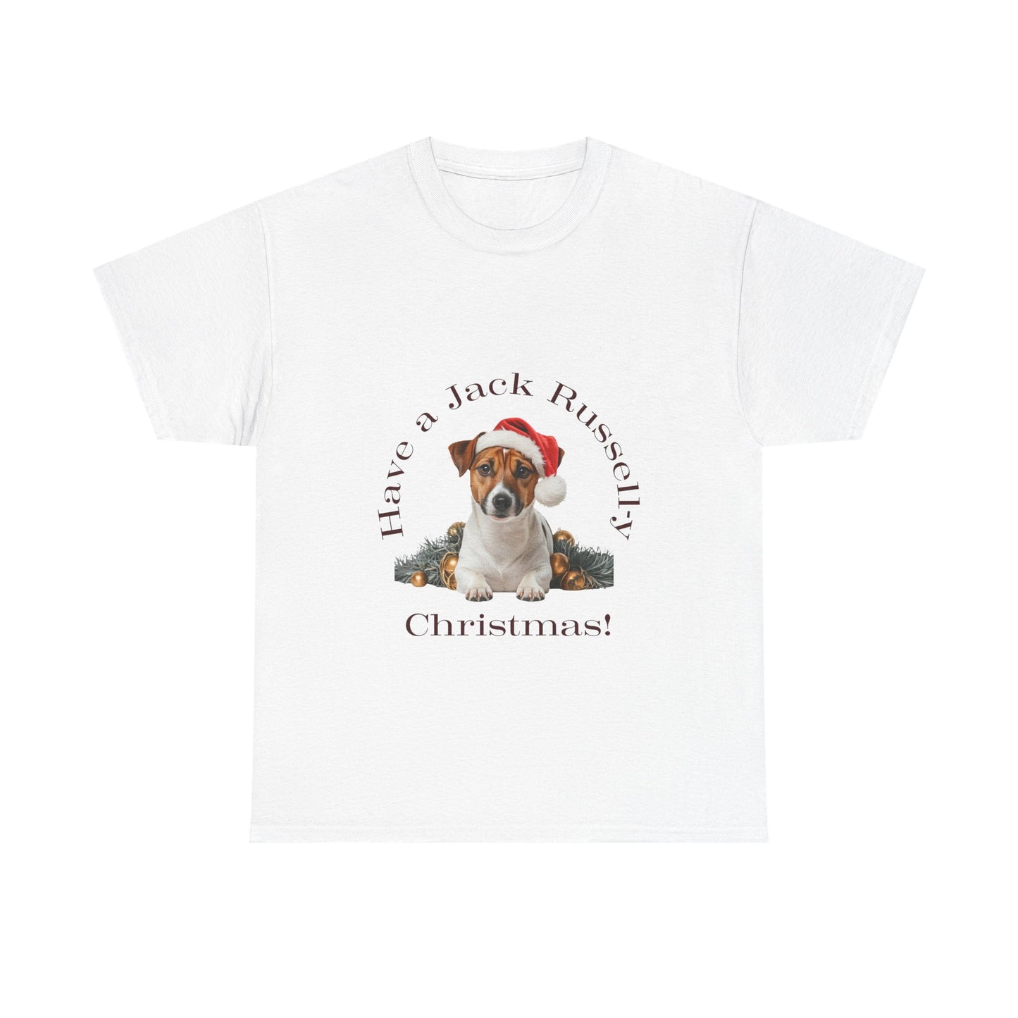 Have a Jack Russell-y Christmas T-Shirt, Festive Jack Russell Terrier Dog Christmas Tee, Cute Pet Lover Shirt, Holiday Apparel, Great Gift for Dog Owners