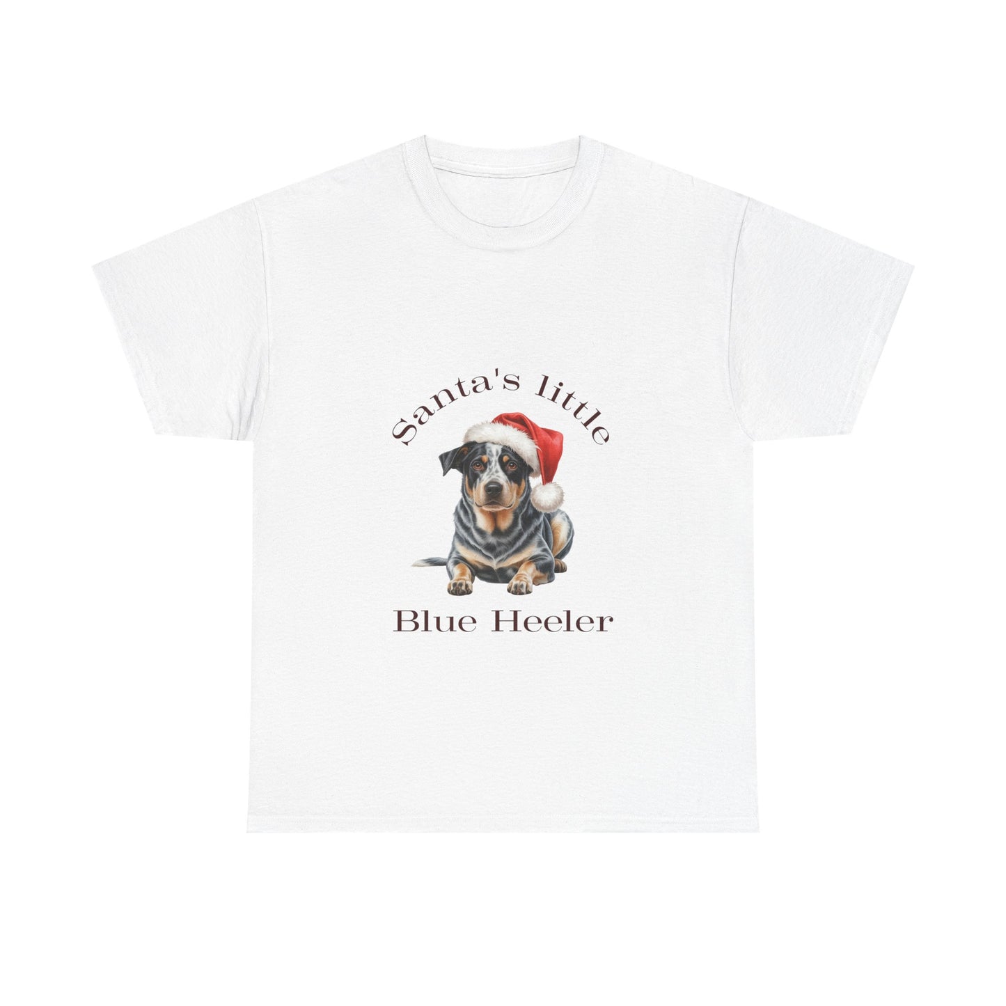 Santa's little Blue Heeler T-Shirt, Festive Blue Heeler Dog Christmas Tee, Cute Pet Lover Shirt, Holiday Apparel, Great Gift for Dog Owners