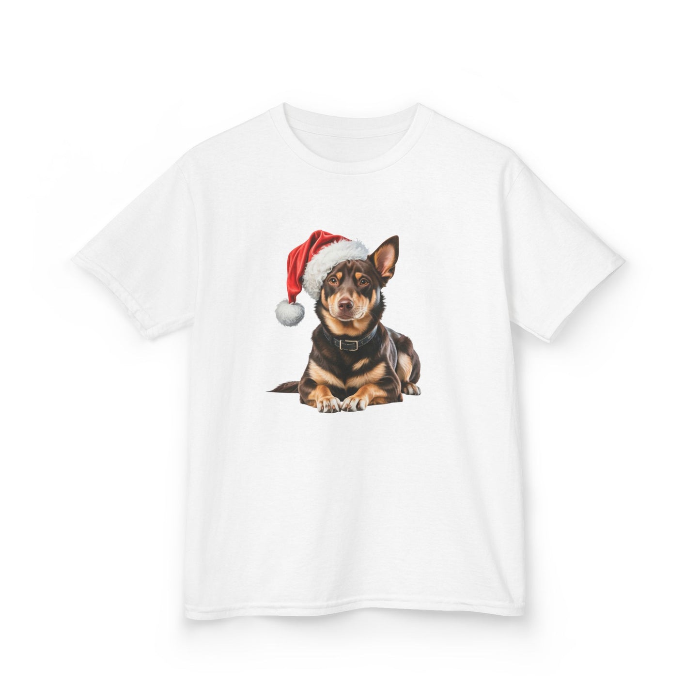 Kids Kelpie Christmas Dog T-Shirt, Festive Kelpie Dog Kids Christmas Tee, Cute Pet Lover Shirt, Holiday Apparel, Great Gift for Dog Owners