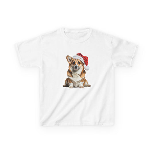 Kids Corgi Christmas Dog T-Shirt, Festive Corgi Dog Kids Christmas Tee, Cute Pet Lover Shirt, Holiday Apparel, Great Gift for Dog Owners