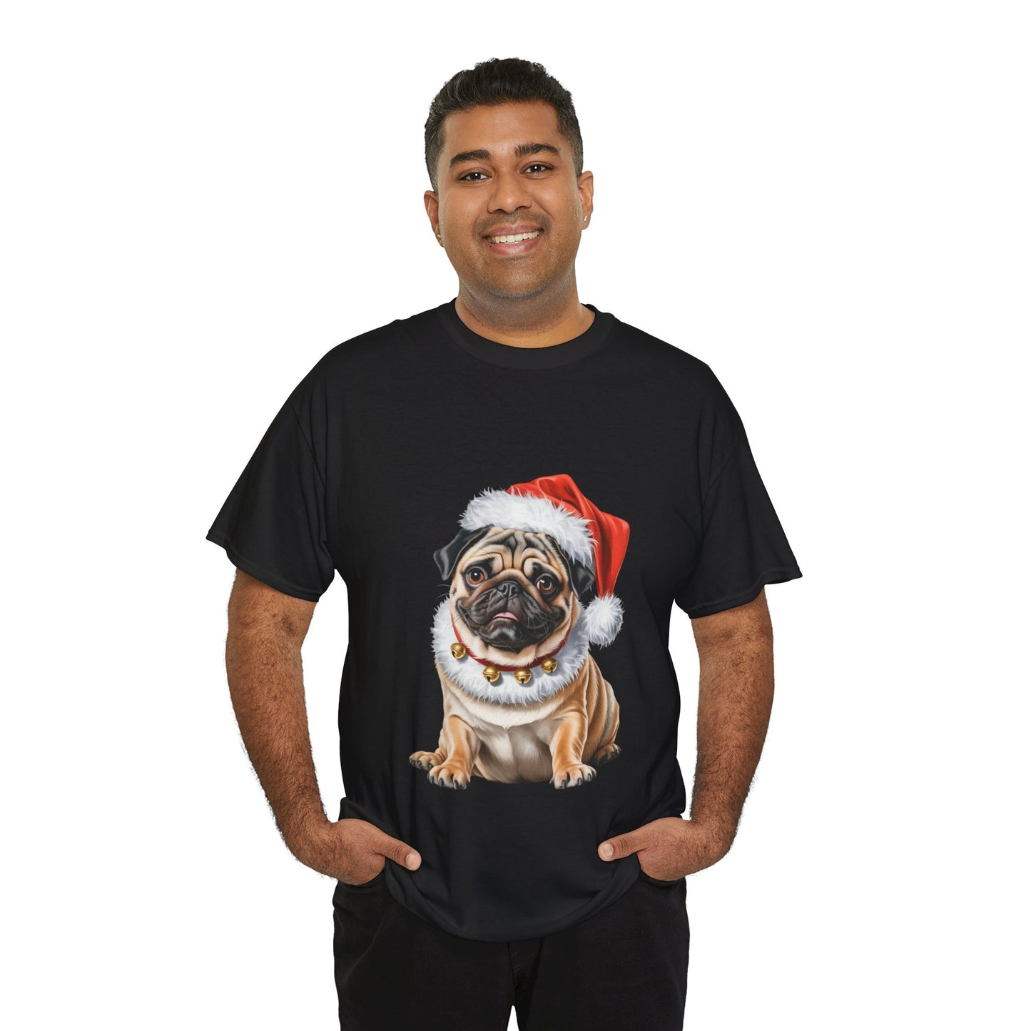 Pug Christmas T-Shirt, Festive Pug Dog Christmas Tee, Cute Pet Lover Shirt, Holiday Apparel, Great Gift for Dog Owners