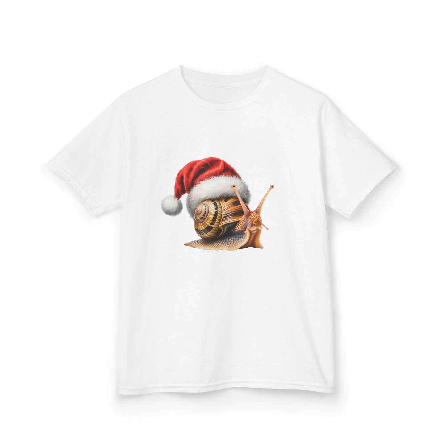 Kids Christmas Snail T-Shirt, Festive Snail Kids Christmas Tee, Cute Pet Lover Shirt, Holiday Apparel, Great Gift for Pet Owners