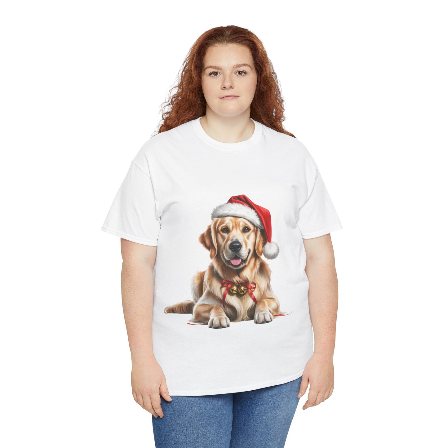 Golden Retriever T-Shirt, Festive Golden Retriever Dog Christmas Tee, Cute Pet Lover Shirt, Holiday Apparel, Great Gift for Dog Owners