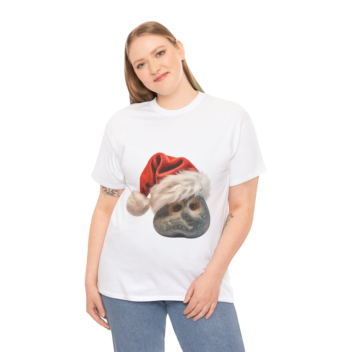 Christmas Gray Pet Rock T-Shirt – Funny Holiday Rock Lover Tee, Festive Gag Gift Shirt, Cute Pet Rock Xmas Gift, Humor Lover Apparel, Holiday Novelty Shirt for Pet Rock Fans