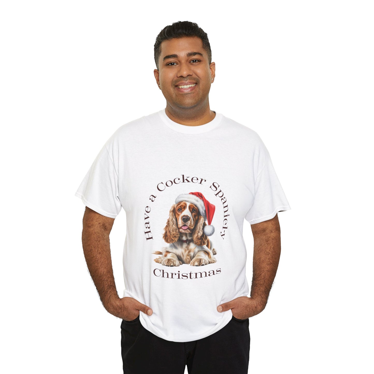 Have a Cocker Spaniel-y Christmas T-Shirt, Festive Cocker Spaniel Dog Christmas Tee, Cute Pet Lover Shirt, Holiday Apparel, Great Gift for Dog Owners