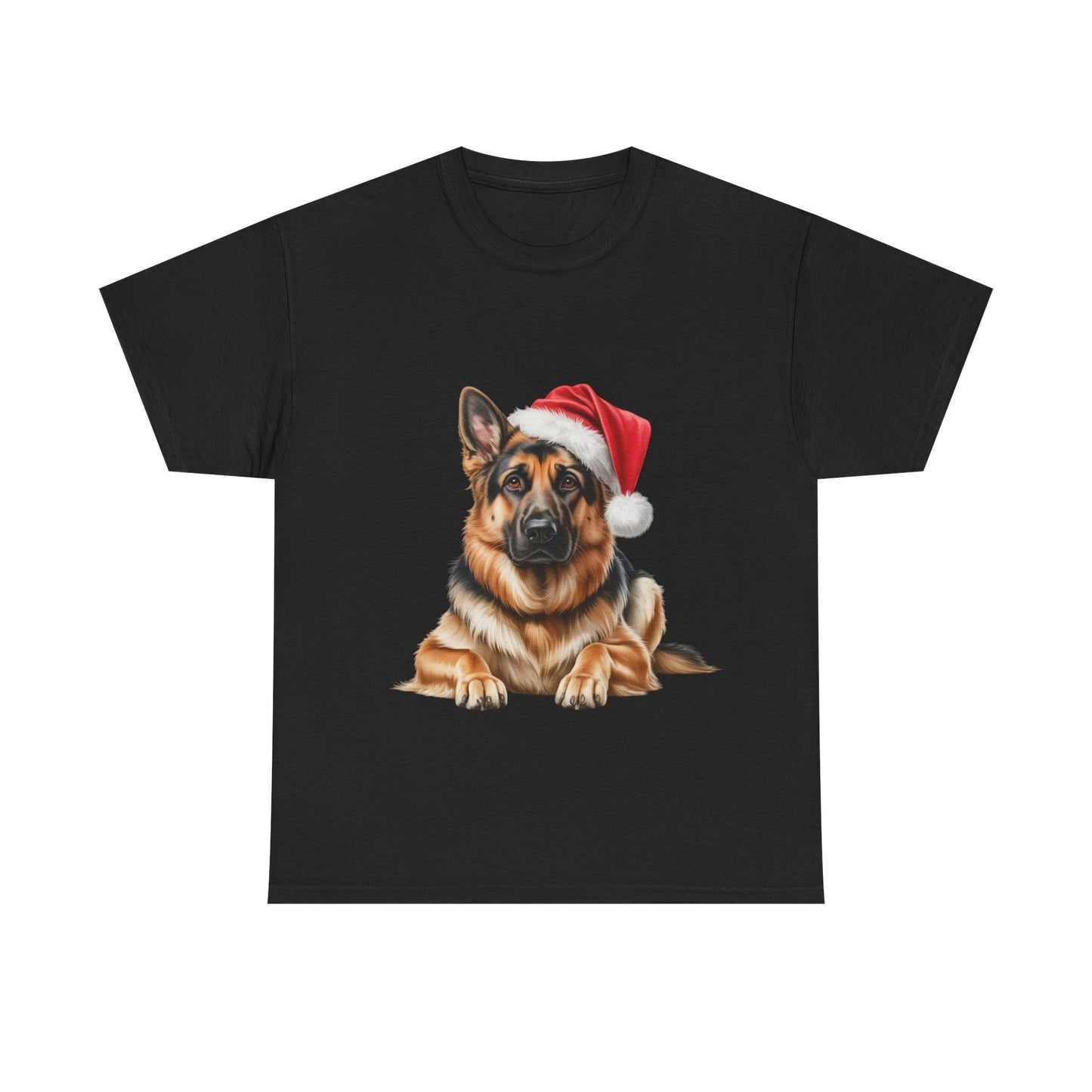 German Shepherd T-Shirt, Festive German Shepherd Dog Christmas Tee, Cute Pet Lover Shirt, Holiday Apparel, Great Gift for Dog Owners
