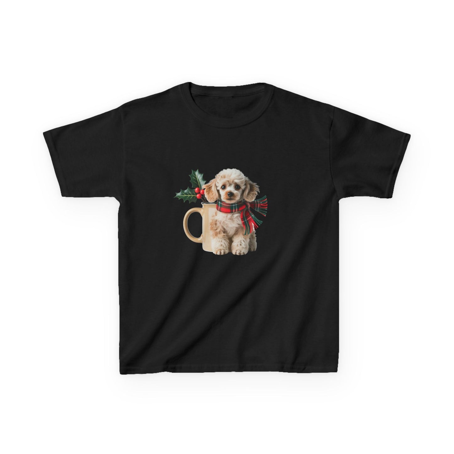 Kids Christmas Dog T-Shirt, Festive Dog Kids Christmas Tee, Cute Pet Lover Shirt, Holiday Apparel, Great Gift for Dog Owners