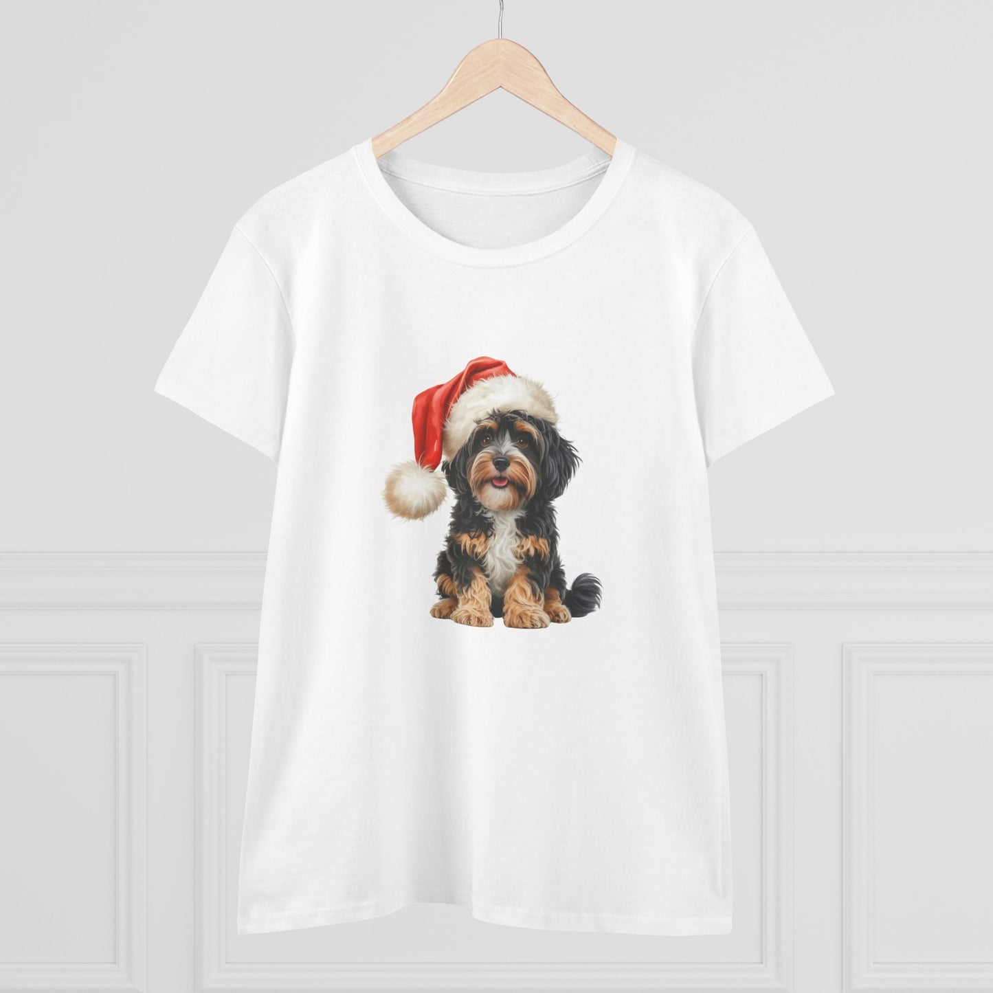 Furry & bright, with my Cavoodle Christmas! T-Shirt, Festive Cavoodle Dog Christmas Tee, Cute Pet Lover Shirt, Holiday Apparel, Great Gift for Dog Owners, Preppy Style Top