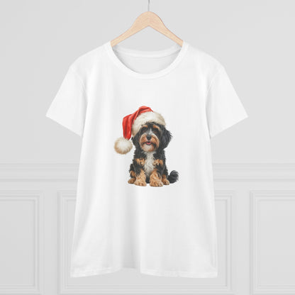 Furry & bright, with my Cavoodle Christmas! T-Shirt, Festive Cavoodle Dog Christmas Tee, Cute Pet Lover Shirt, Holiday Apparel, Great Gift for Dog Owners, Preppy Style Top