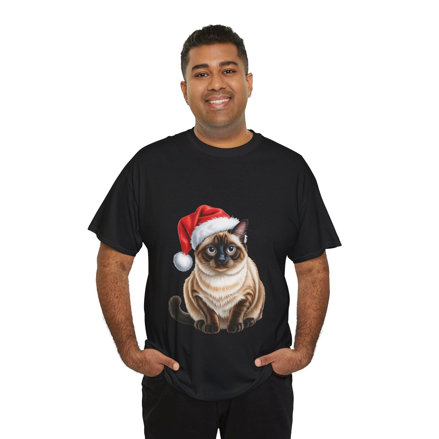 Siamese Christmas cat! T-Shirt, Festive Siamese Cat Christmas Tee, Cute Pet Lover Shirt, Holiday Apparel, Great Gift for Pet Owners
