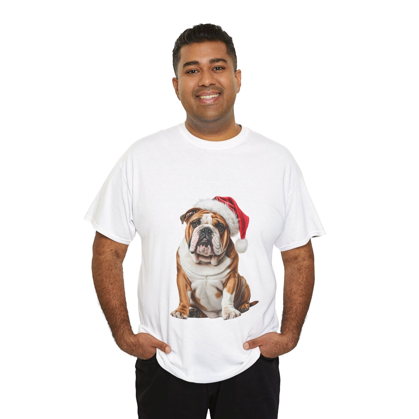 British Bulldog Christmas T-Shirt, Festive British Bulldog Christmas Tee, Cute Pet Lover Shirt, Holiday Apparel, Great Gift for Dog Owners