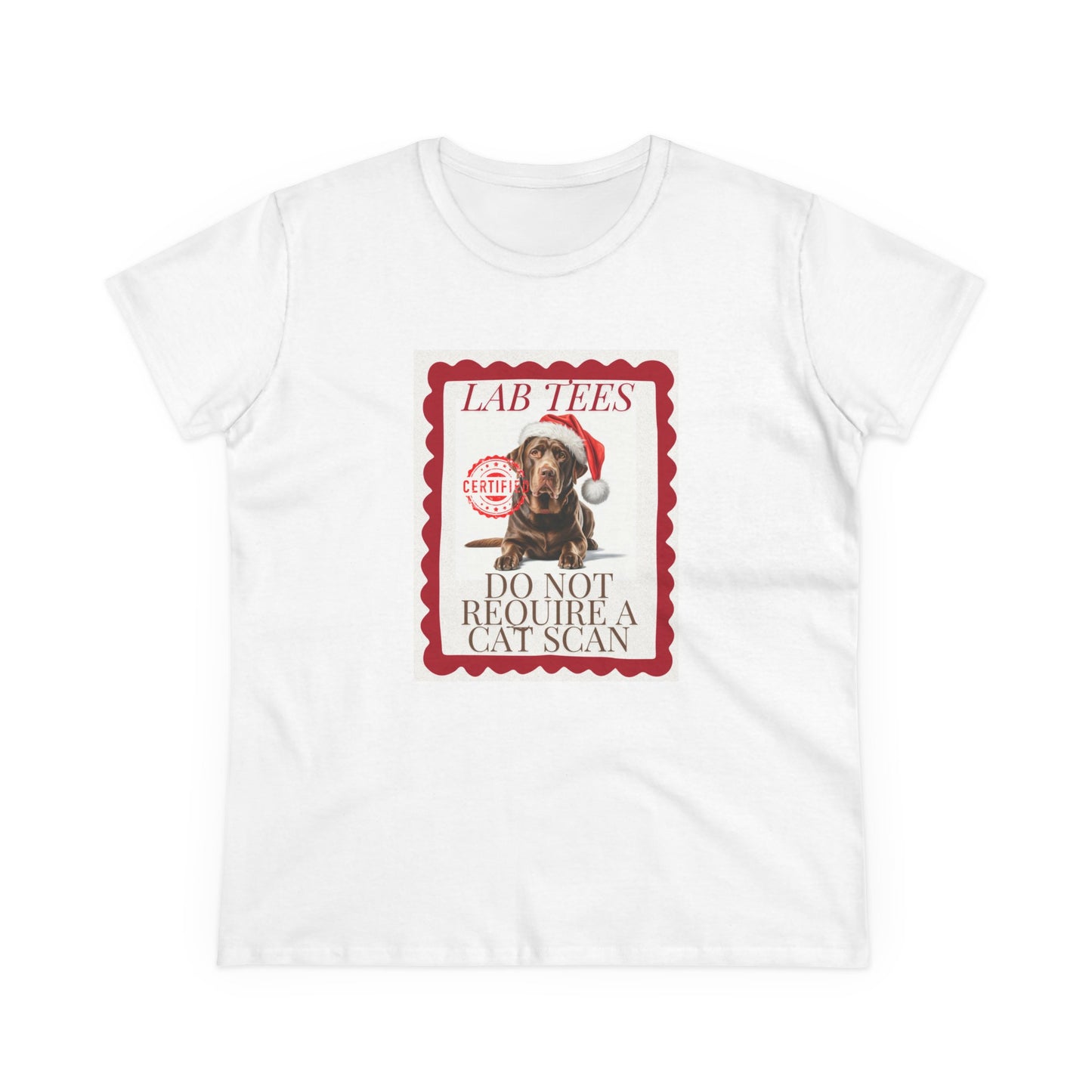 Lab Christmas T-Shirt, Festive Labrador Christmas Tee, Cute Pet Lover Shirt, Holiday Apparel, Great Gift for Pug Dog Owners, Preppy Style Top