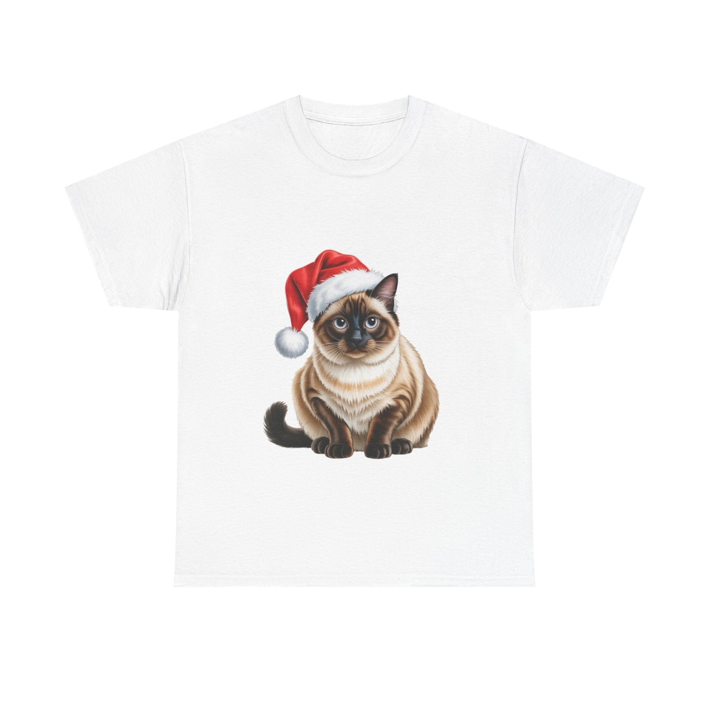 Siamese Cat Christmas T-Shirt, Festive Ginger Cat Christmas Tee, Cute Pet Lover Shirt, Holiday Apparel, Great Gift for Pet Owners