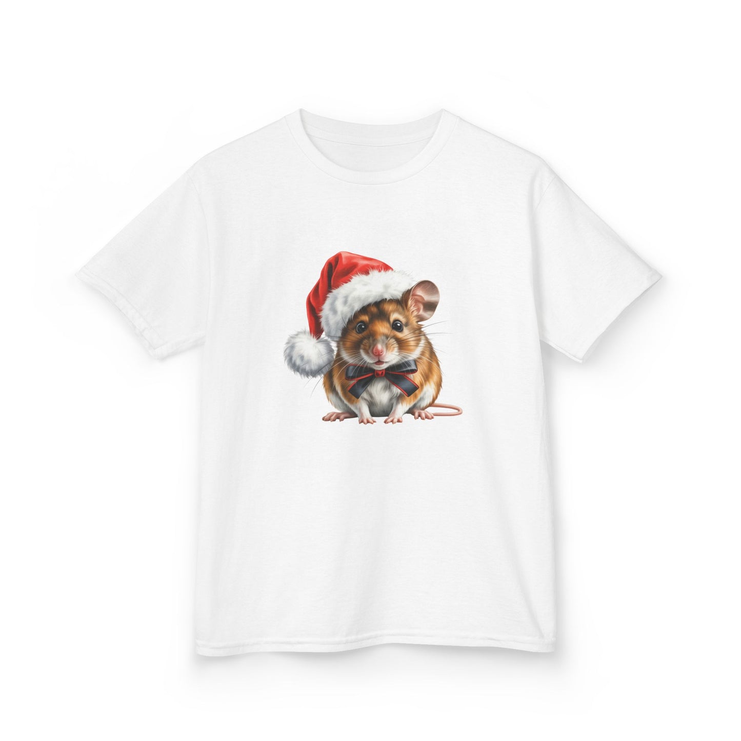 Kids Mouse ChristmasT-Shirt, Festive Mouse Kids Christmas Tee, Cute Mouse Lover Shirt, Holiday Apparel, Great Gift for Mice Owners