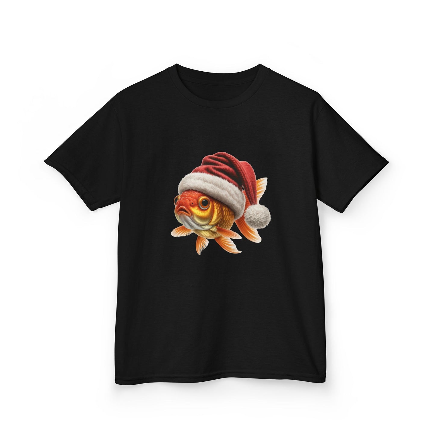 Kids Goldfish Christmas T-Shirt, Festive Goldfish Kids Christmas Tee, Cute Fish Lover Shirt, Holiday Apparel, Great Gift for Pet Owners