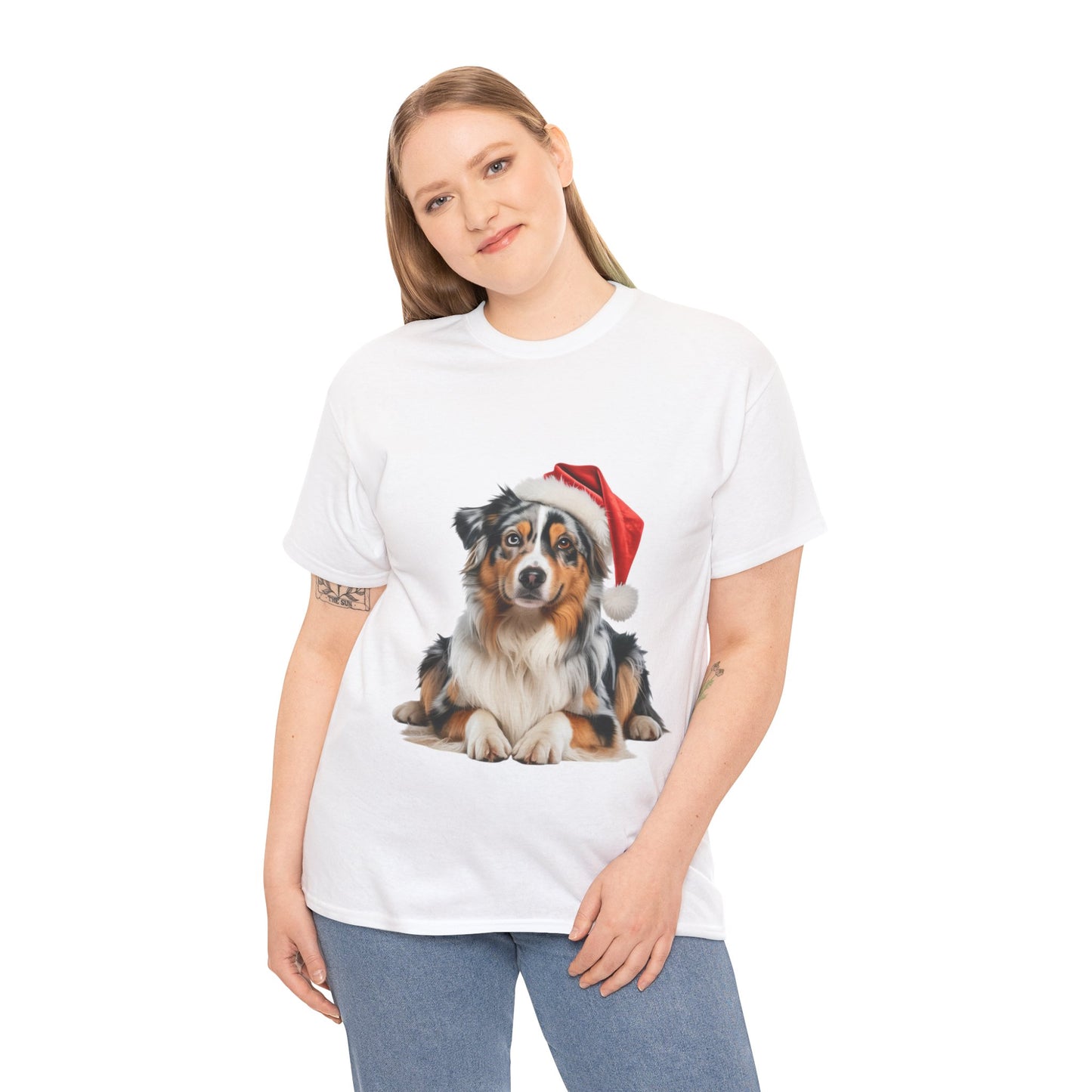 Australian Shepherd Christmas T-Shirt, Festive Aussie Shepherd Dog Christmas Tee, Cute Pet Lover Shirt, Holiday Apparel, Great Gift for Dog Owners