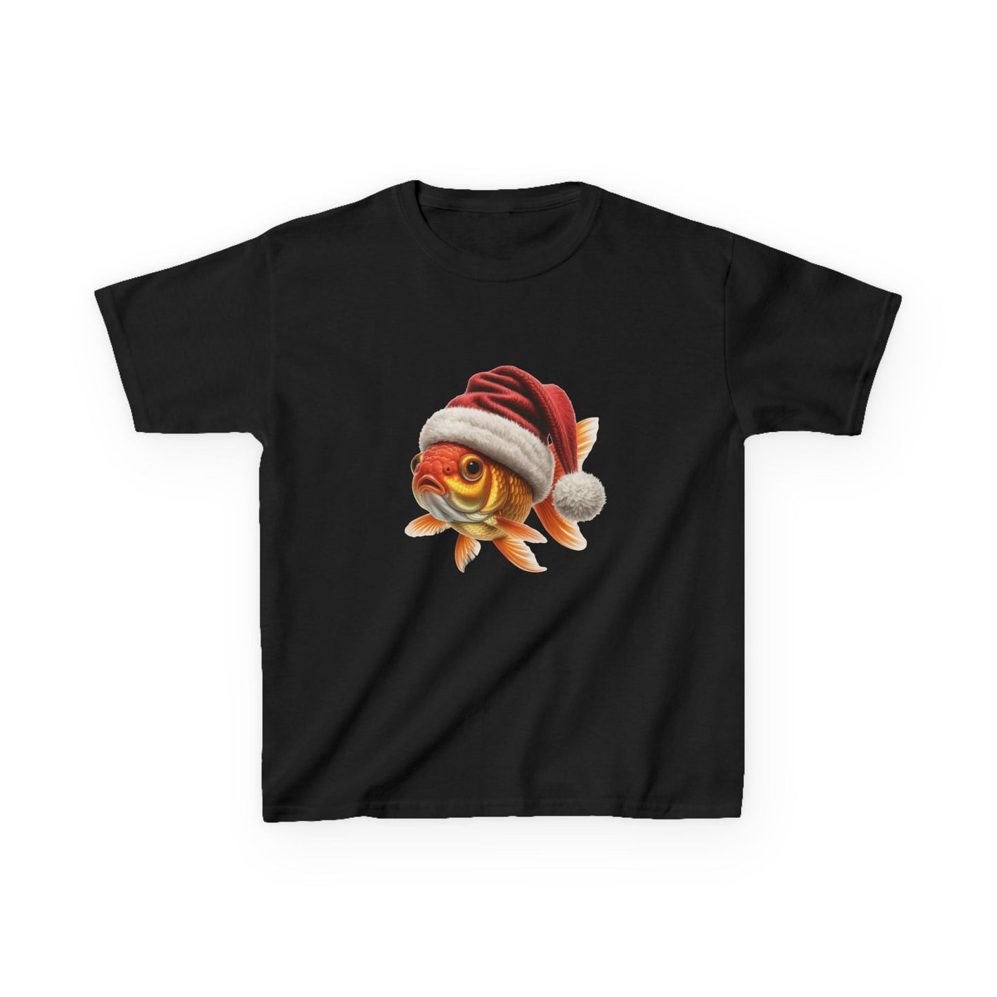 Kids Goldfish Christmas T-Shirt, Festive Goldfish Kids Christmas Tee, Cute Fish Lover Shirt, Holiday Apparel, Great Gift for Pet Owners