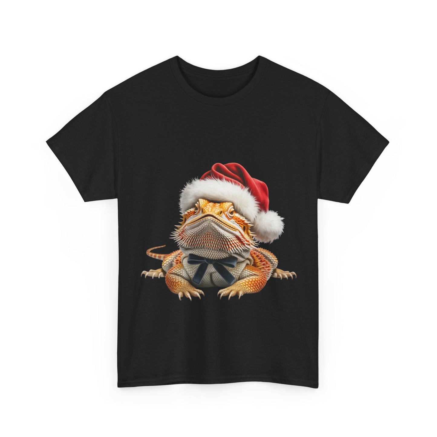 Christmas Bearded Dragon T-Shirt – Holiday Reptile Lover Tee, Festive Lizard Shirt, Cute Bearded Dragon Xmas Gift, Nature Lover Apparel, Holiday Exotic Pet Shirt for Bearded Dragon Lovers
