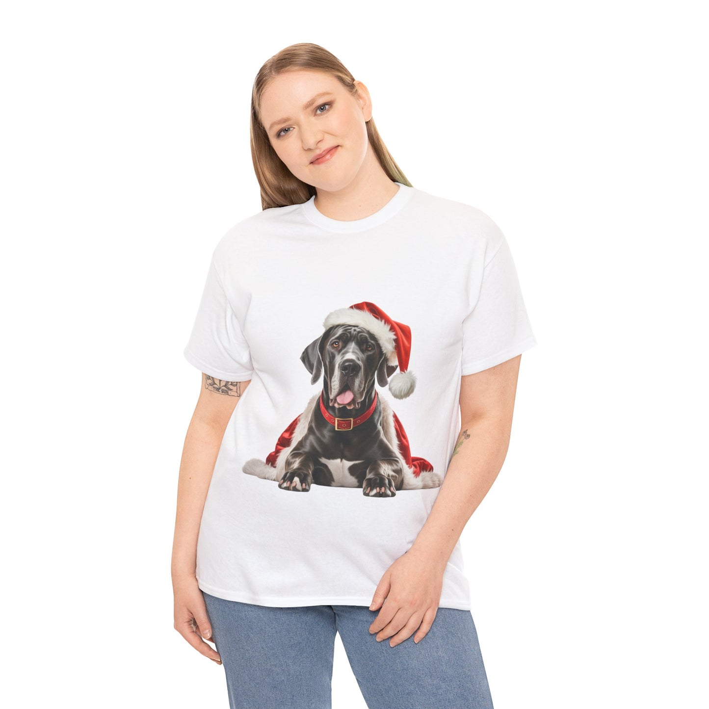 Great Dane Christmas T-Shirt, Festive Great Dane Dog Christmas Tee, Cute Pet Lover Shirt, Holiday Apparel, Great Gift for Dog Owners