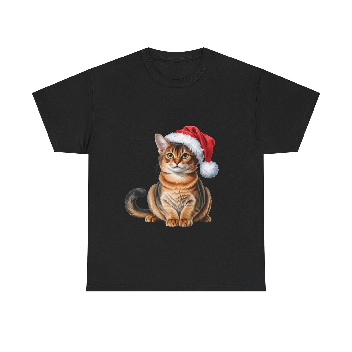 Abyssinian Christmas T-Shirt, Festive Abyssinian Cat Christmas Tee, Cute Pet Lover Shirt, Holiday Apparel, Great Gift for Pet Owners