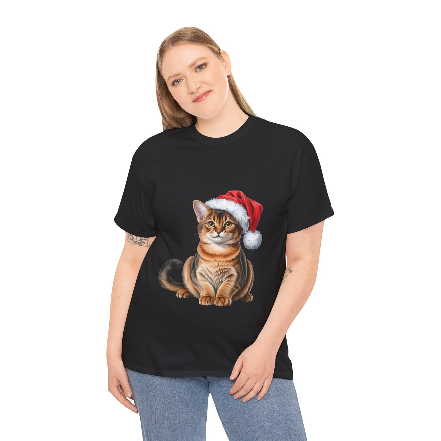 Abyssinian Christmas T-Shirt, Festive Abyssinian Cat Christmas Tee, Cute Pet Lover Shirt, Holiday Apparel, Great Gift for Pet Owners