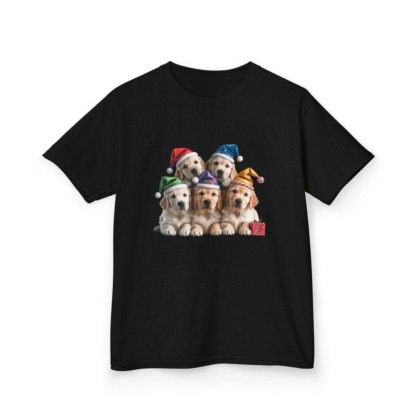 Kids Christmas Dog T-Shirt, Festive Dog Kids Christmas Tee, Cute Pet Lover Shirt, Holiday Apparel, Great Gift for Dog Owners