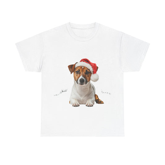 Jack Russell Christmas T-Shirt, Festive Jack Russell Dog Christmas Tee, Cute Pet Lover Shirt, Holiday Apparel, Great Gift for Dog Owners