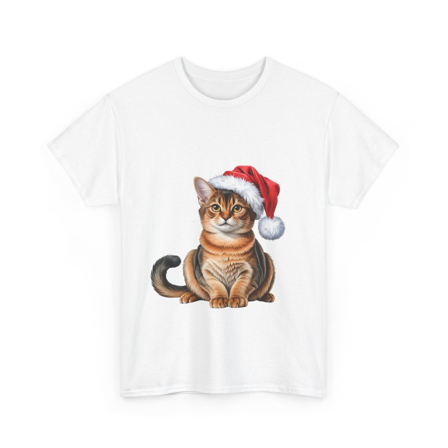 Abyssinian Christmas T-Shirt, Festive Abyssinian Cat Christmas Tee, Cute Pet Lover Shirt, Holiday Apparel, Great Gift for Pet Owners