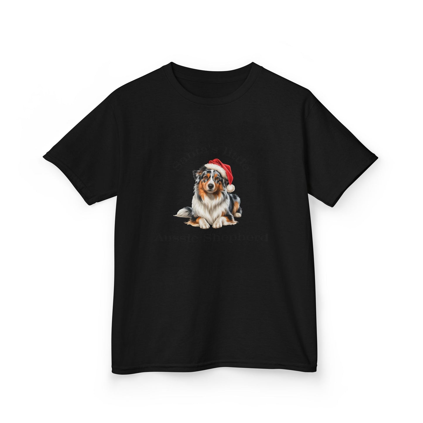 Kids Aussie Shepherd Christmas Dog T-Shirt, Festive Aussie Shepherd Dog Kids Christmas Tee, Cute Pet Lover Shirt, Holiday Apparel, Great Gift for Dog Owners