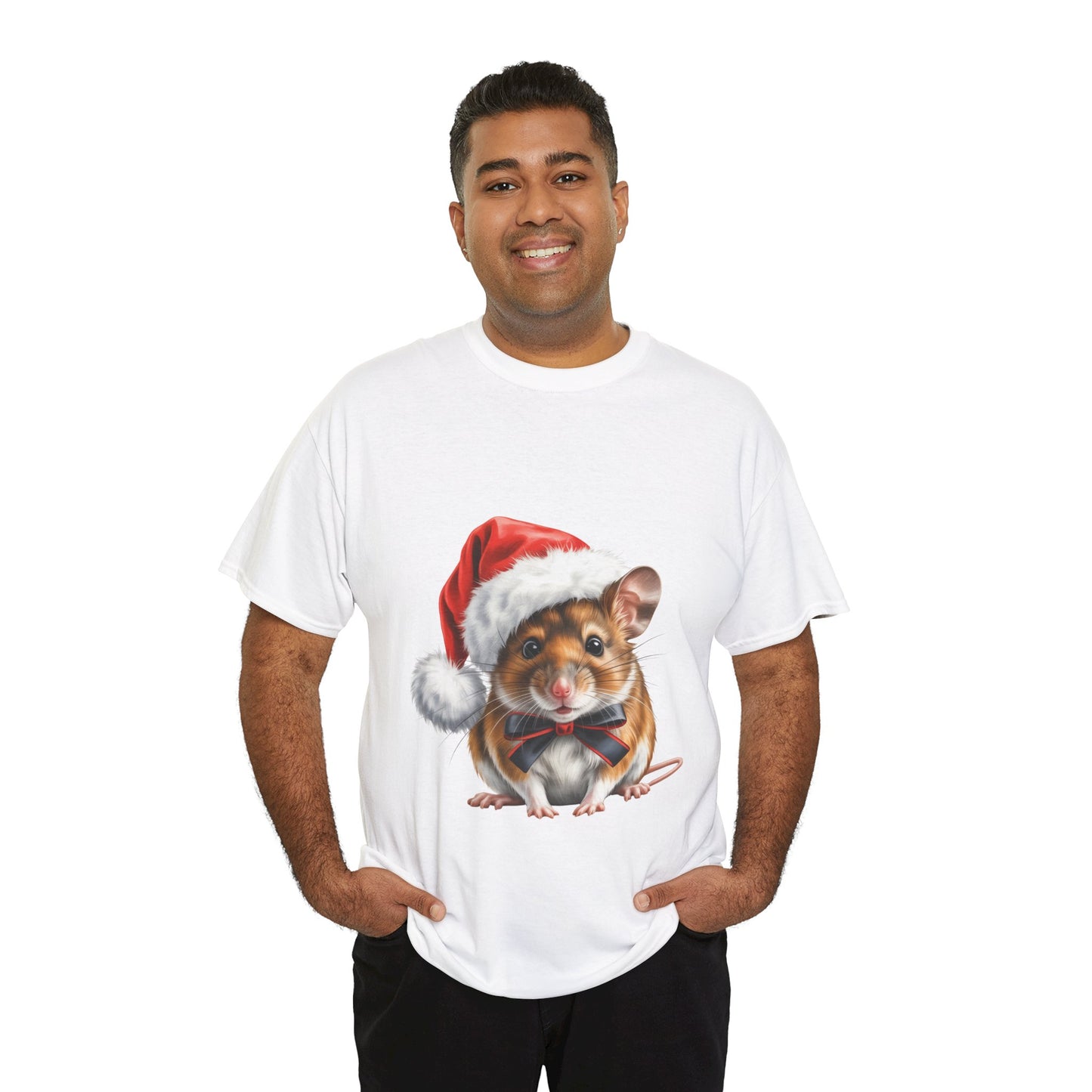 Christmas Mouse T-Shirt – Holiday Animal Lover Tee, Festive Cute Mouse Shirt, Adorable Mouse Xmas Gift, Nature Lover Apparel, Holiday Pet Mouse Shirt for Mouse Lovers
