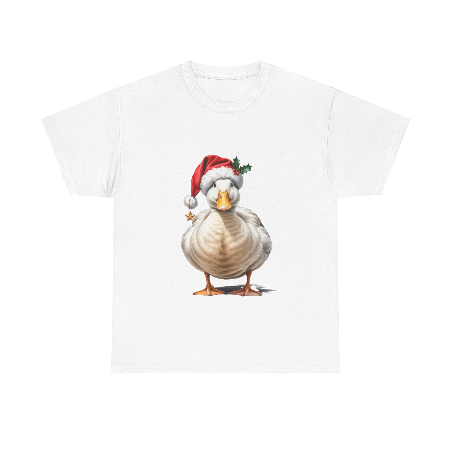 Duck Christmas T-Shirt, Festive Duck Graphic Tee, Holiday Shirt, Christmas Apparel, Gift for Duckie Lovers, Cute Pet Tee, Comfortable Casual Wear