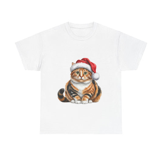 Calico Christmas T-Shirt, Festive Ginger Cat Christmas Tee, Cute Pet Lover Shirt, Holiday Apparel, Great Gift for Pet Owners