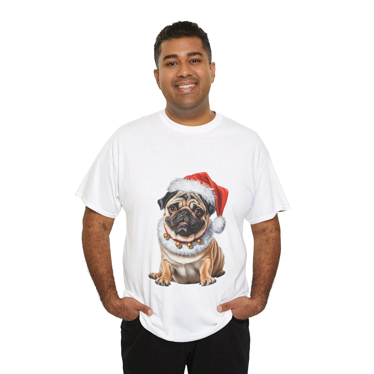 Pug Christmas T-Shirt, Festive Pug Dog Christmas Tee, Cute Pet Lover Shirt, Holiday Apparel, Great Gift for Dog Owners