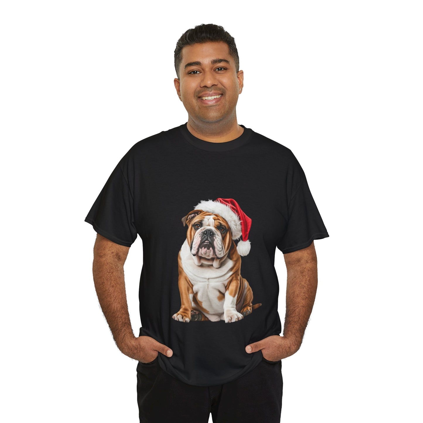 British Bulldog Christmas T-Shirt, Festive British Bulldog Christmas Tee, Cute Pet Lover Shirt, Holiday Apparel, Great Gift for Dog Owners