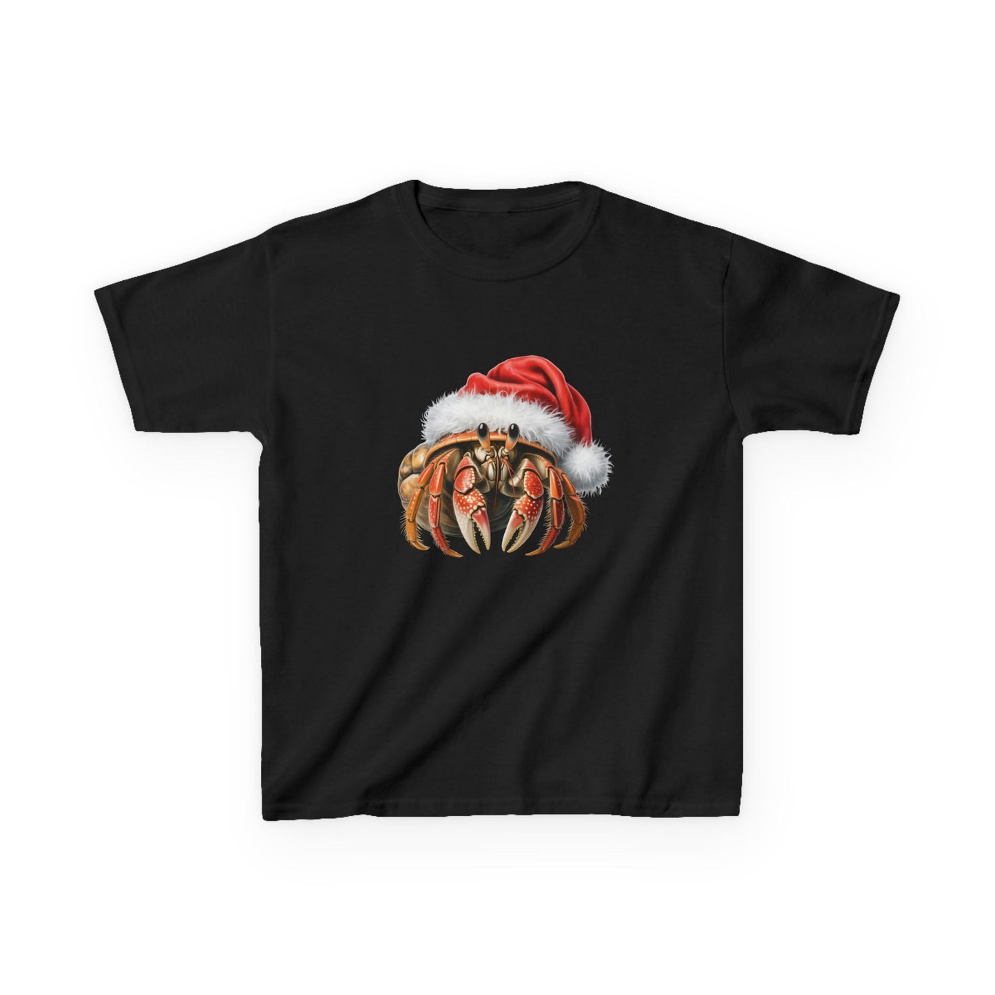 Kids Hermit Crab Christmas T-Shirt, Festive Hermit Crab Kids Christmas Tee, Cute Pet Lover Shirt, Holiday Apparel, Great Gift for Hermit Crab Owners
