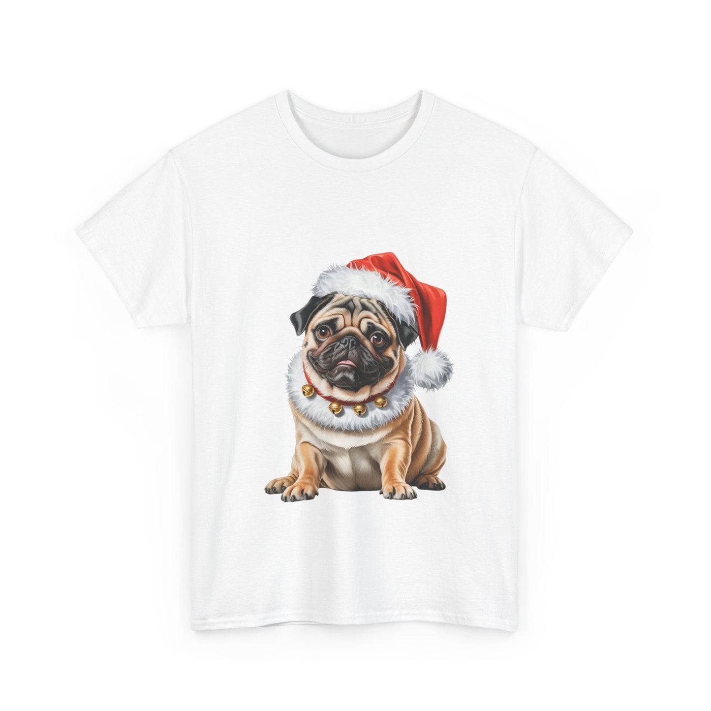 Pug Christmas T-Shirt, Festive Pug Dog Christmas Tee, Cute Pet Lover Shirt, Holiday Apparel, Great Gift for Dog Owners