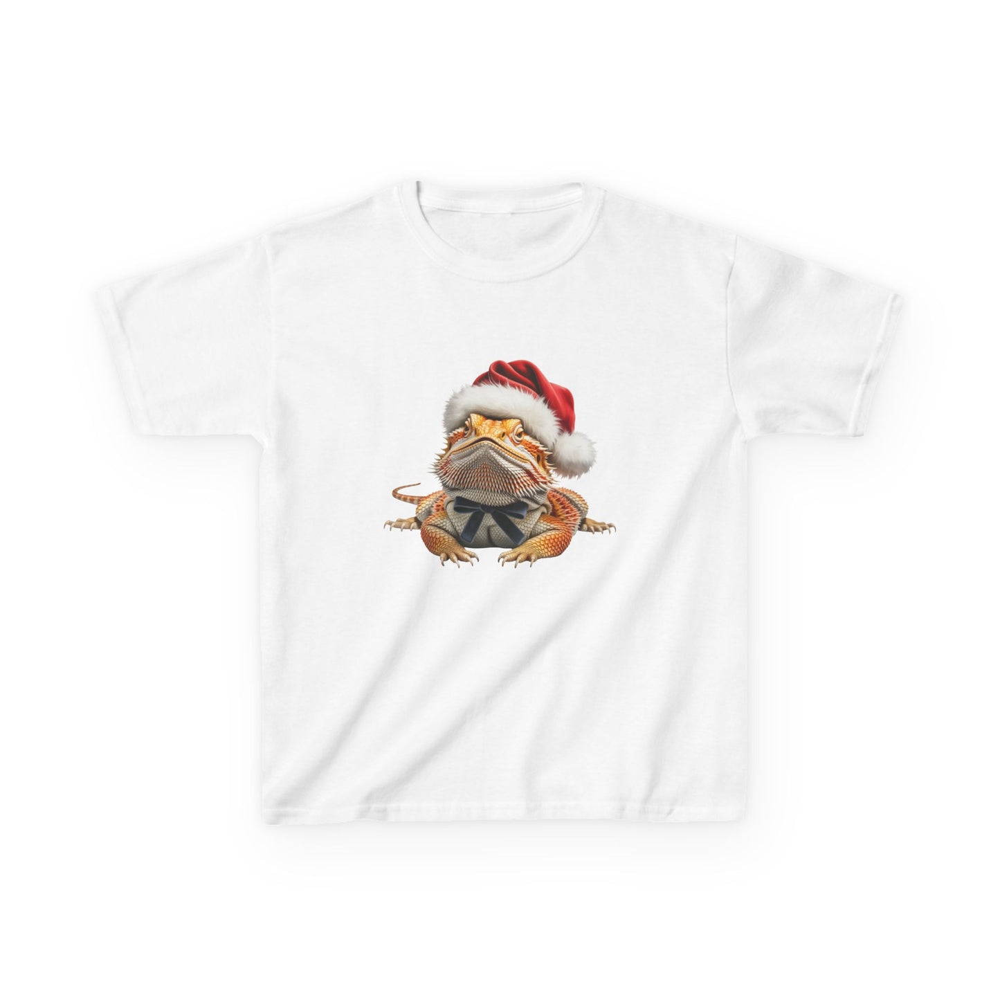 Kids Bearded Dragon Christmas T-Shirt, Festive Bearded Dragon Kids Christmas Tee, Cute Bearded Dragon Lover Shirt, Holiday Apparel, Great Gift for Bearded Dragon Owners