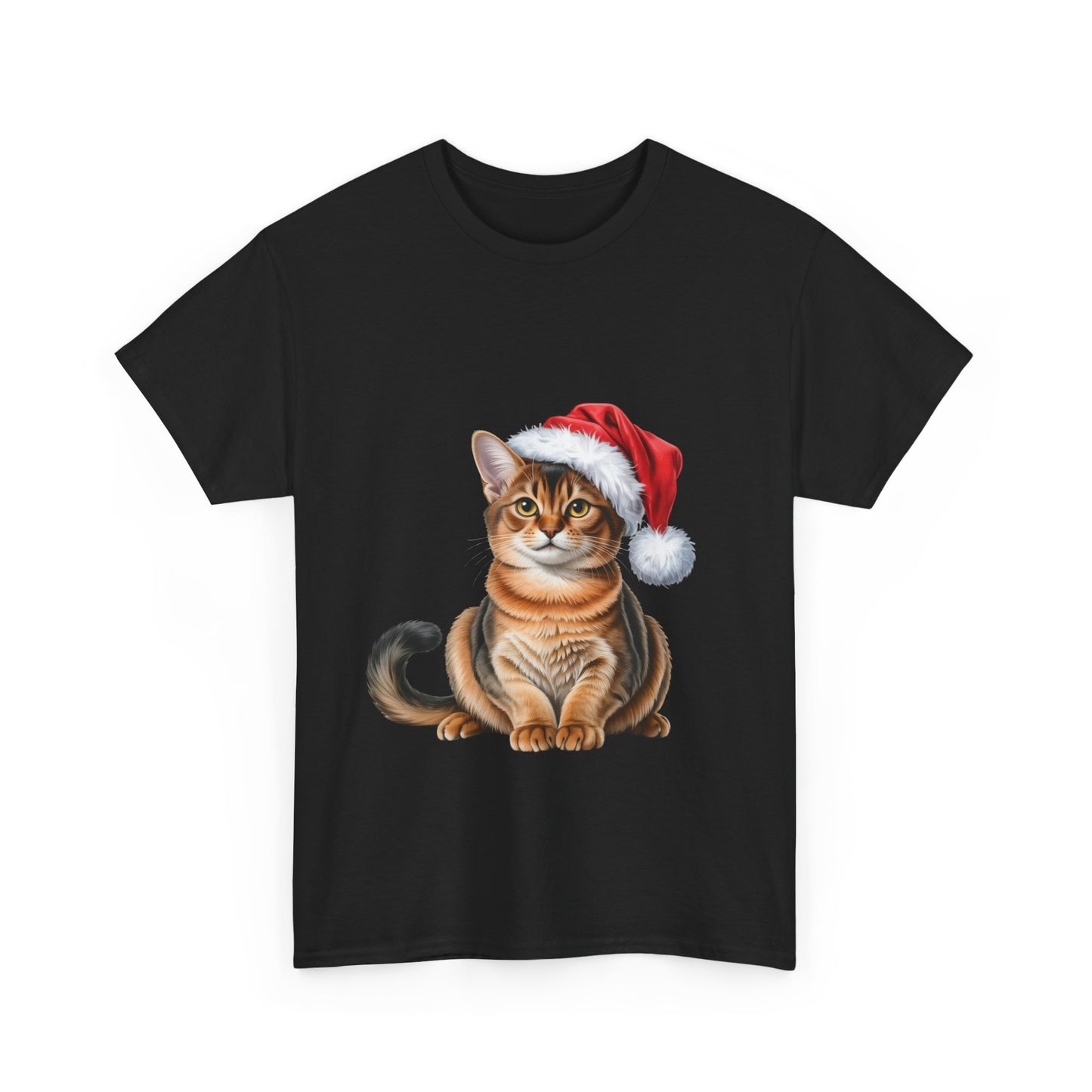 Abyssinian Christmas T-Shirt, Festive Abyssinian Cat Christmas Tee, Cute Pet Lover Shirt, Holiday Apparel, Great Gift for Pet Owners