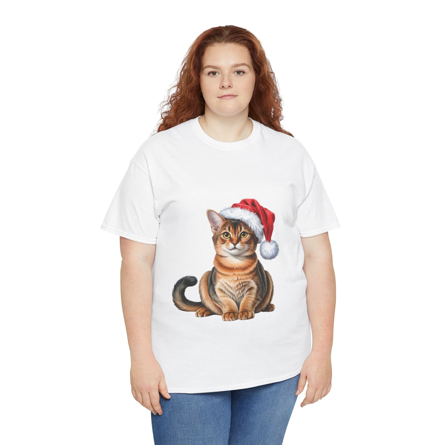Abyssinian Christmas T-Shirt, Festive Abyssinian Cat Christmas Tee, Cute Pet Lover Shirt, Holiday Apparel, Great Gift for Pet Owners