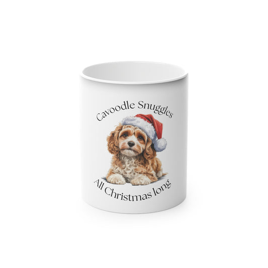 Cavoodle snuggles all Christmas long Magic Mug - Christmas Gift for Dog Lovers, Pet Mug, Holiday Decor, Cute Coffee Cup, Seasonal Present