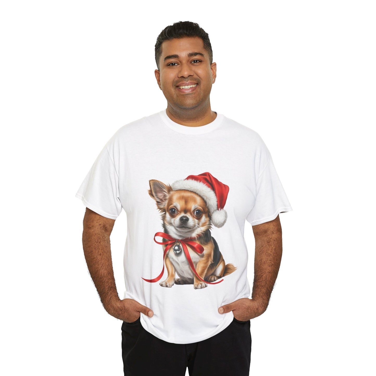 Christmas Chihuahua T-Shirt – Holiday Dog Lover Tee, Festive Small Dog Shirt, Cute Chihuahua Xmas Gift, Pet Lover Apparel, Holiday Puppy Shirt for Chihuahua Lovers