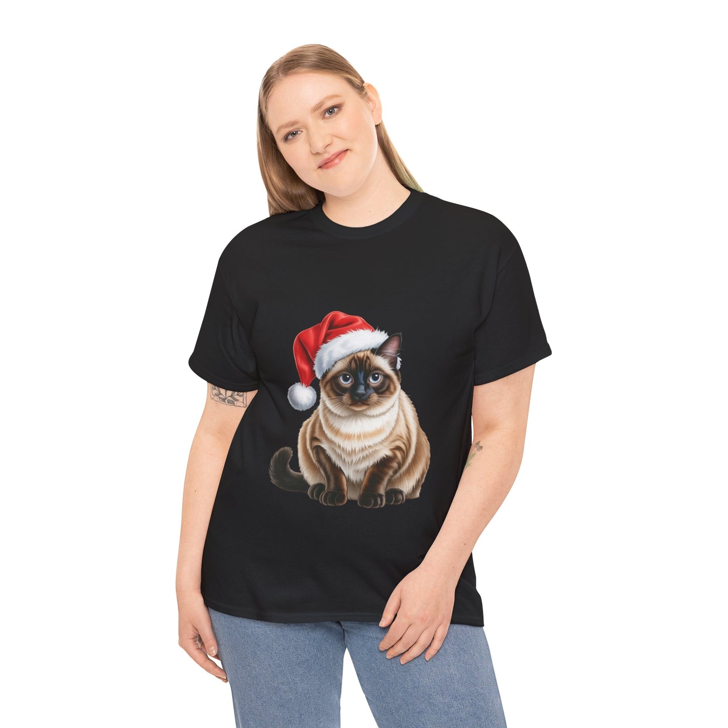 Siamese Cat Christmas T-Shirt, Festive Ginger Cat Christmas Tee, Cute Pet Lover Shirt, Holiday Apparel, Great Gift for Pet Owners