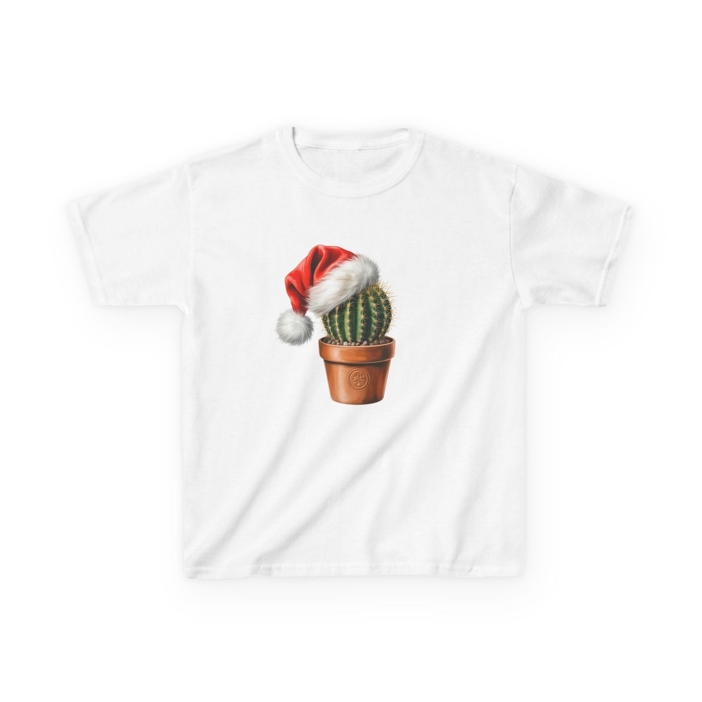 Kids Cactus ChristmasT-Shirt, Festive Cactus Kids Christmas Tee, Cute plant Lover Shirt, Holiday Apparel, Great Gift for Cactus Owners