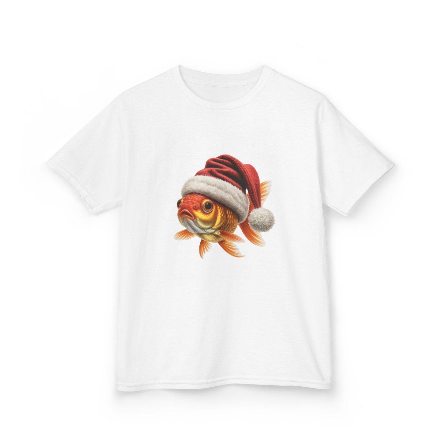 Kids Goldfish Christmas T-Shirt, Festive Goldfish Kids Christmas Tee, Cute Fish Lover Shirt, Holiday Apparel, Great Gift for Pet Owners