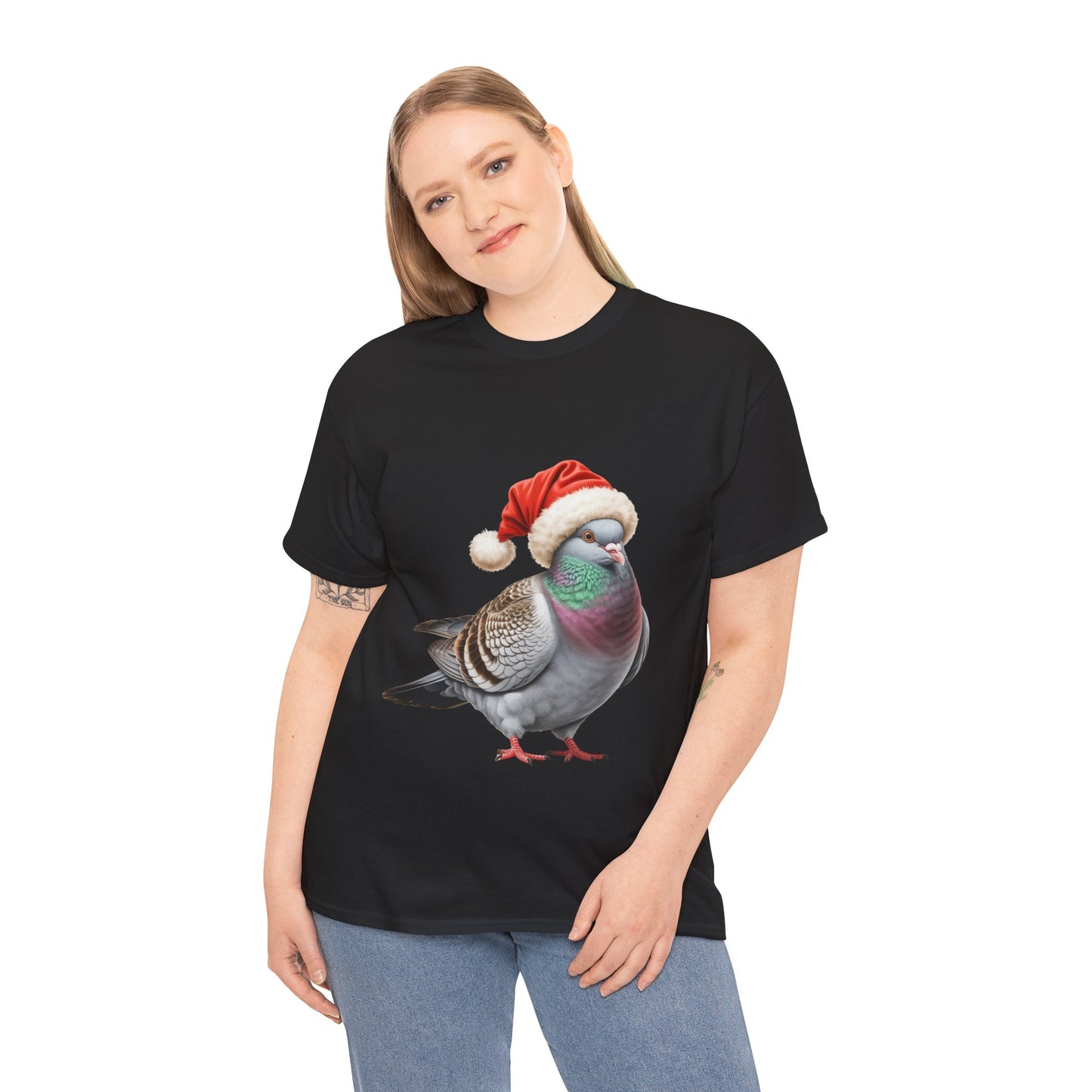 Pigeon Christmas T-Shirt – Holiday Pigeon Lover Tee, Festive Urban Bird Shirt, Cute Pigeon Xmas Gift, Nature Lover Apparel, Holiday Feathered Friend Shirt for Pigeon Lovers