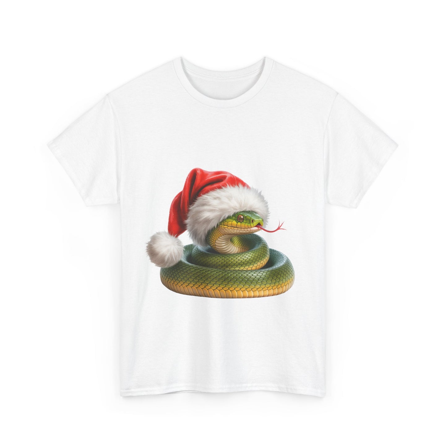 Green snake Christmas T-Shirt, Festive green snake Christmas Tee, Cute Pet Lover Shirt, Holiday Apparel, Great Gift for snake Owners